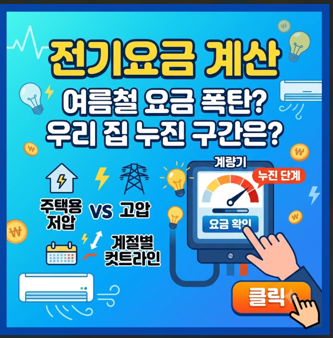 전기요금 계산 및 한전 전기요금 계산기