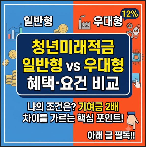 청년미래적금 일반형 우대형 차이