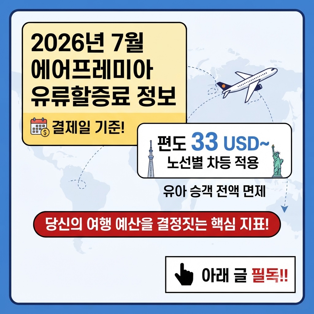 에어프레미아항공 유류할증료