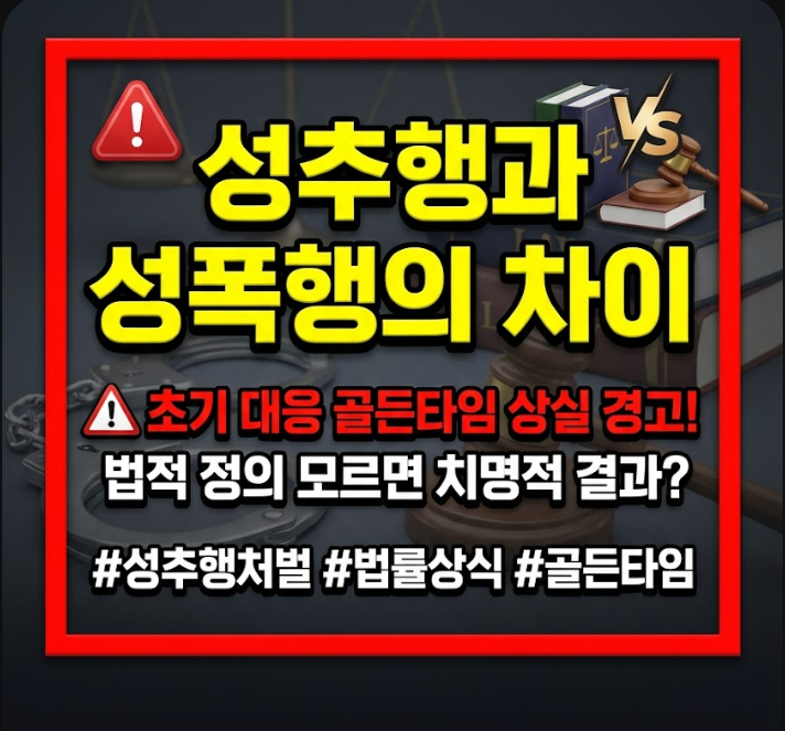 성추행과 성폭행의 차이
