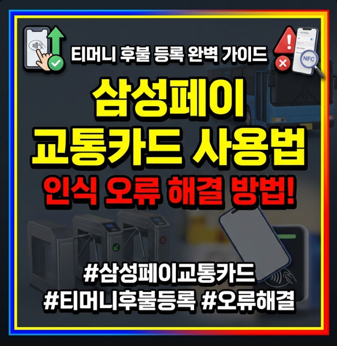삼성페이 교통카드 사용법