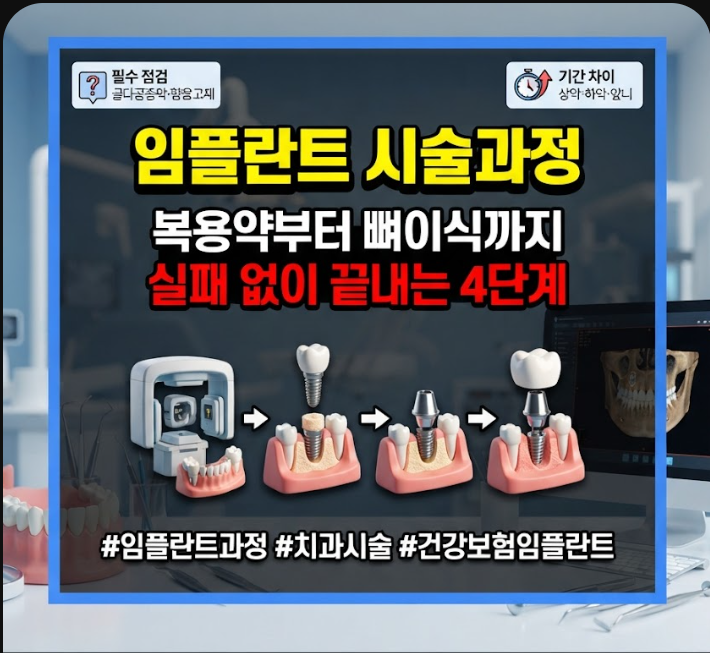 임플란트 시술과정