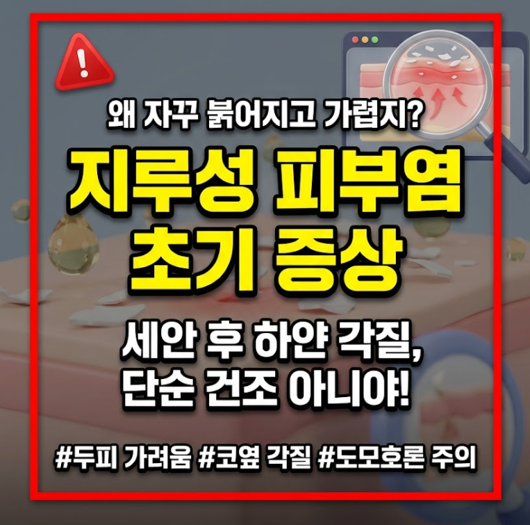 지루성 피부염 초기 증상